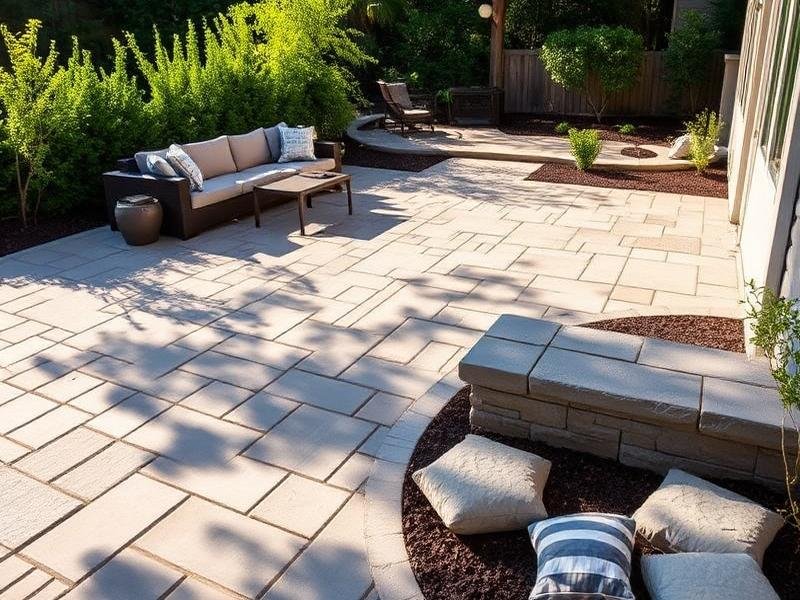 Interlocking patio